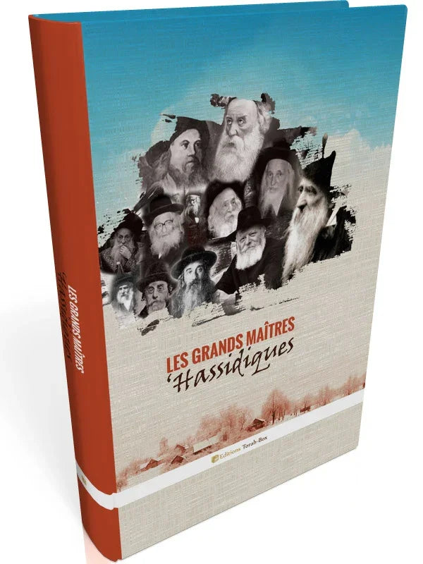 Couverture du livre 'Les Grands Maîtres Hassidiques' avec portraits d'anciens maîtres hassidiques