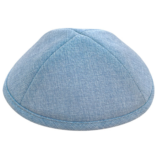Kippa tissu bleu 17cm