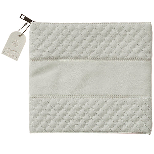 pochette téfiline simili cuir blanc Art Judaica