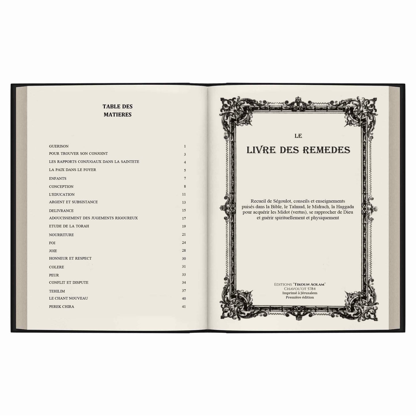 Pack Téhilim / Kitsour Likouté Téfilot, Tikoun Aolam