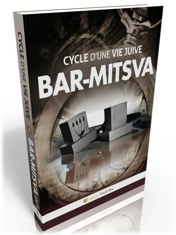 Livre sur la Bar-Mitsva avec une image de téfilines sur la couverture, édition Torah-Box