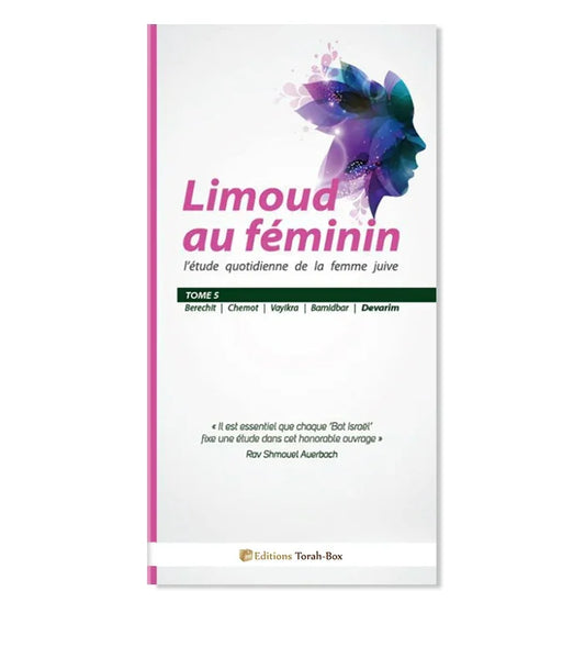 Couverture du livre Limoud au féminin tome 5, étude quotidienne de la femme juive, éditions Torah-Box