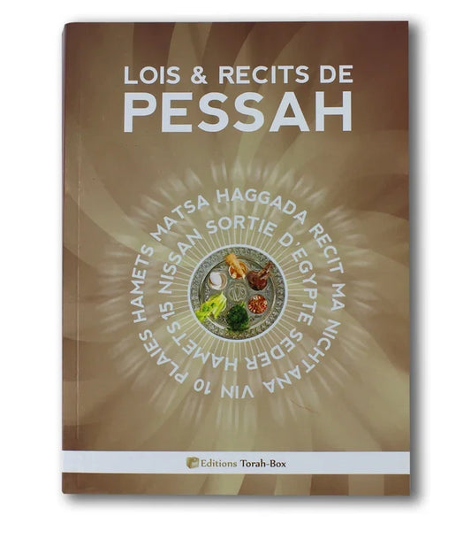 Couverture du livre Loïs & récits de Pessah avec image du plateau du Seder au centre, édition Torah-Box