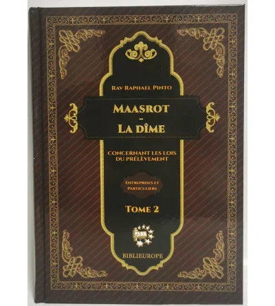 Maasrot - La Dîme, éditions Biblieurope