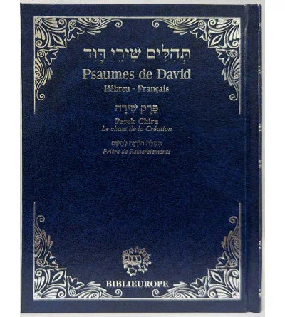 Psaumes de David avec Perek Chira - Bleu argent, éditions Biblieurope