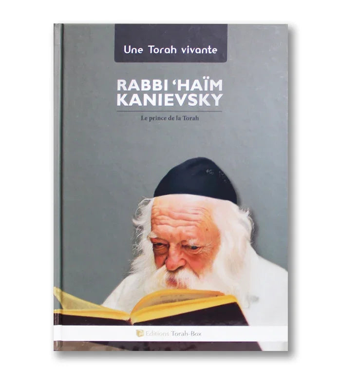 Couverture du livre Rabbi Haïm Kanievsky lisant la Torah, éditions Torah-Box